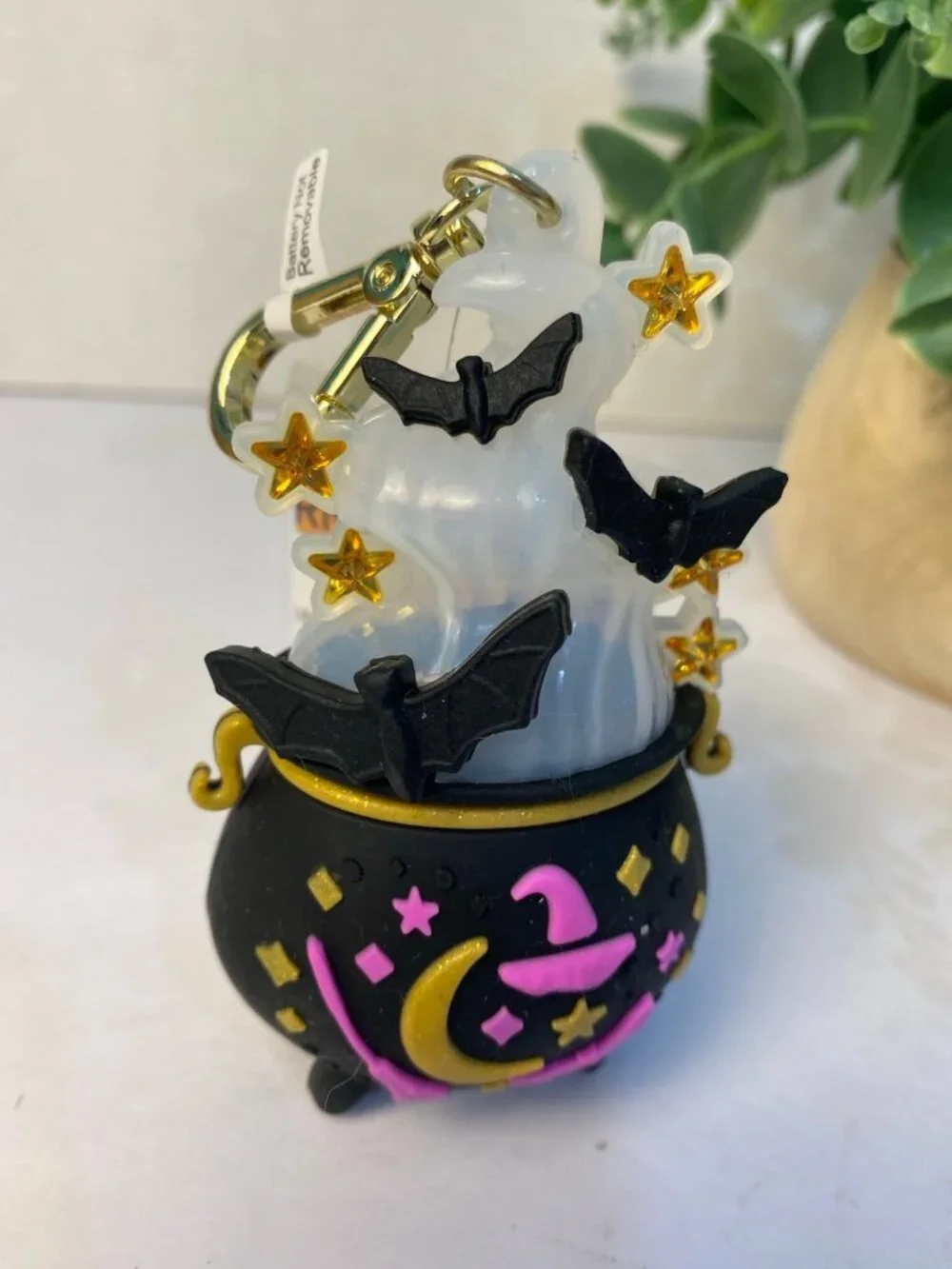 Light-up Cauldron PocketBac Holder & Hand Sanitizer Halloween BBW